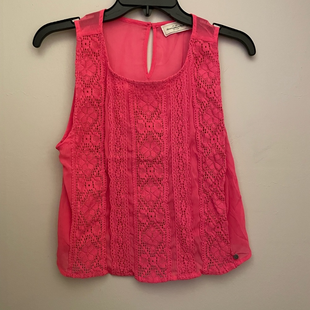 Abercrombie and Fitch pink tank top